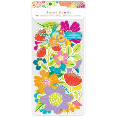 American Crafts Paige Evans Splendid Die Cuts - Ephemera Floral