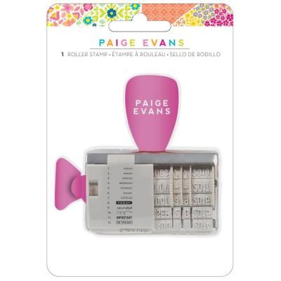 merican Crafts Paige Evans Splendid Roller Stamp - Date