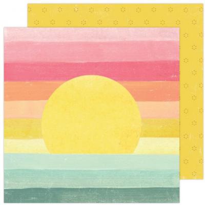 American Craft Heidi Swapp Sun Chaser Designpapier - Sunset Skies