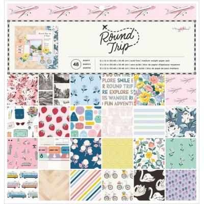 American Crafts Maggie Holmes Round Trip Designpapiere - Paper Pad