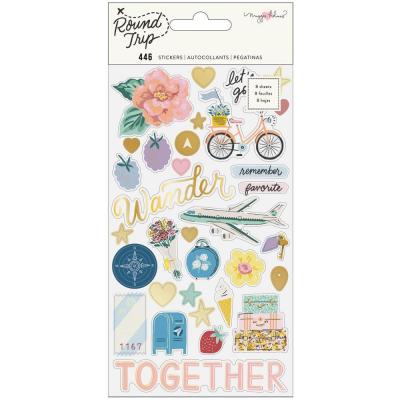 American Crafts Maggie Holmes Round Trip Sticker - Sticker Book