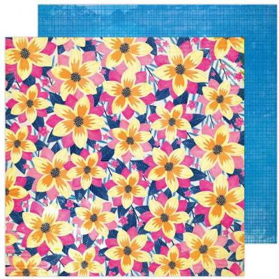 American Crafts Vicki Boutin Sweet Rush Designpapier - Floral Notes
