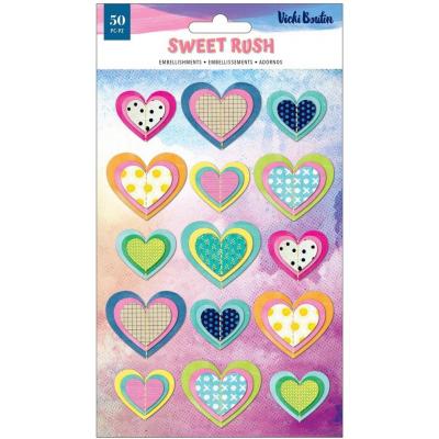American Crafts Vicki Boutin Sweet Rush Sticker - Layered Stickers