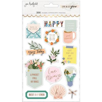 American Crafts Jen Hadfield Live & Let Grow Sticker - Sticker Book