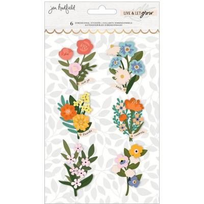 American Crafts Jen Hadfield Live & Let Grow Sticker - Layered Stickers