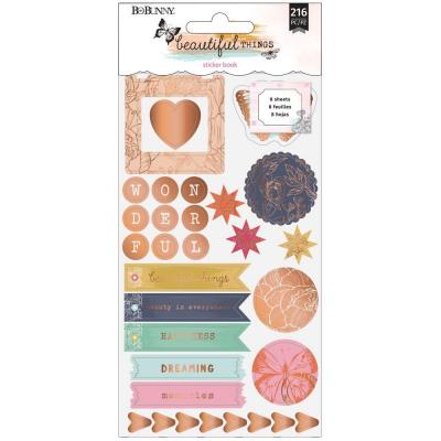 Bo Bunny Beautiful Things Stickers - Sticker Book