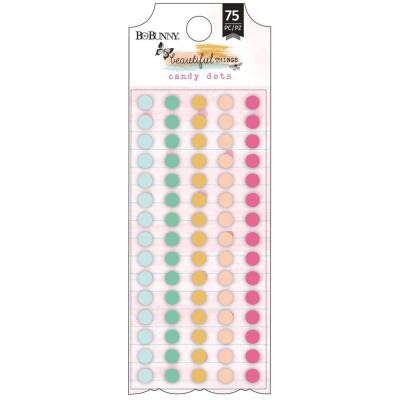 Bo Bunny Beautiful Things Embellishments - Enamel Candy Dots