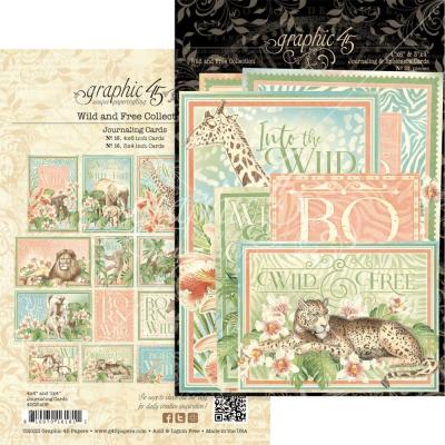 Graphic 45 Wild & Free Die Cut - Journaling Cards