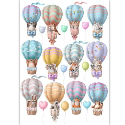 Dress My Craft Chickoo & Friends Transferpapier - Hot Air Balloon