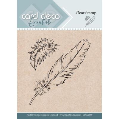 Find It Trading Amy Design Colourful Feathers Clear Stamps - Feather