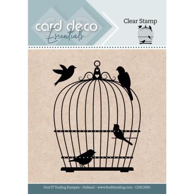 Find It Trading Amy Design Colourful Feathers Clear Stamp - Birdcage