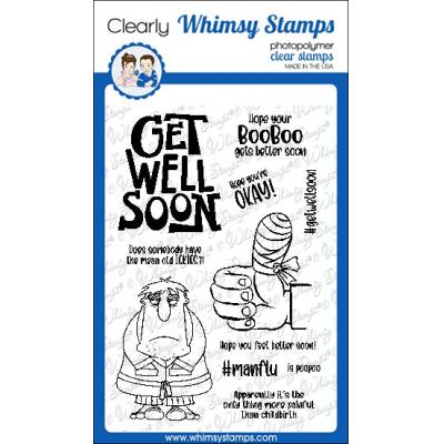 Whimsy Stamps Deb Davis Clear Stamps - BooBoo Manflu
