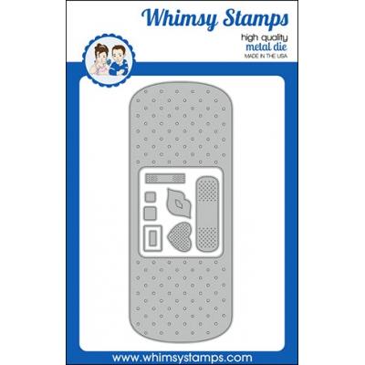 Whimsy Stamps Denise Lynn and Deb Davis Outline Die Set - Slimline Big BooBoo