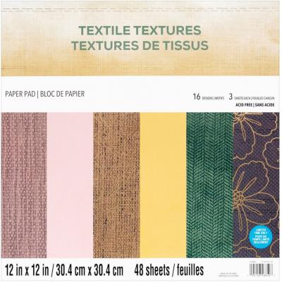 Craft Smith Textile Textures Designpapier - Paper Pad