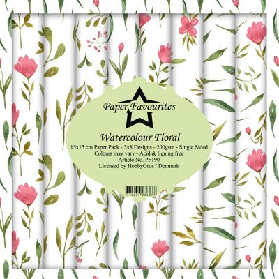 Dixi Craft Paper Favourites Watercolour Floral Designpapier - Paper Pack