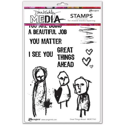 Ranger Dina Wakley Cling Stamps - Great Things Ahead