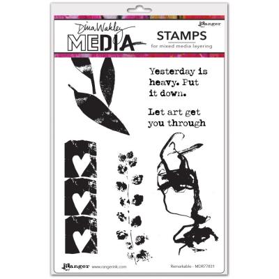 Ranger Dina Wakley Cling Stamps - Remarkable