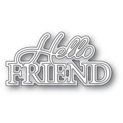 Memory Box Dies - Hello Friend Posh Script