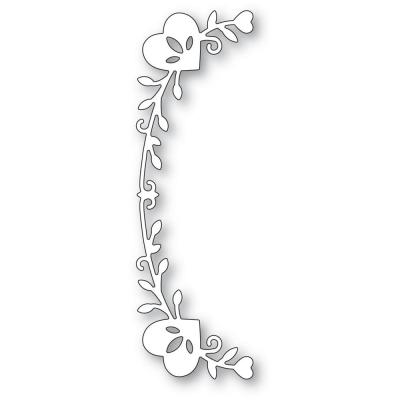 Poppystamps Dies - Tall Curved Heart Arch