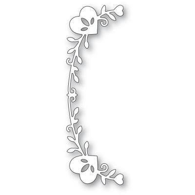 Poppystamps Dies - Tall Curved Heart Arch