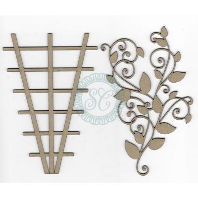 Scrapaholics Laser Cut Chipboard - Layered Trellis