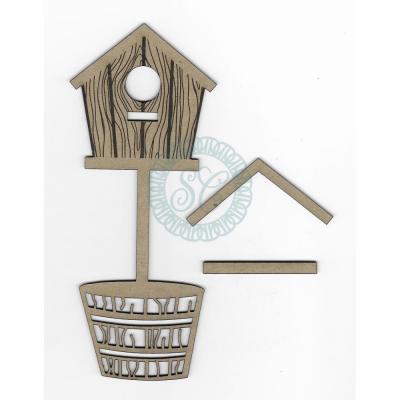 Scrapaholics Laser Cut Chipboard - Bird House Planter