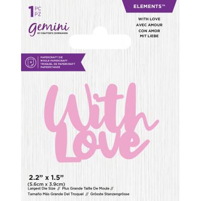 Gemini Mini Elements Die - With Love