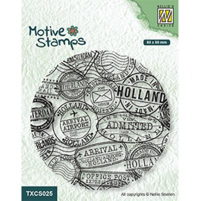 Nellies Choice Clear Stamp - Postmarks