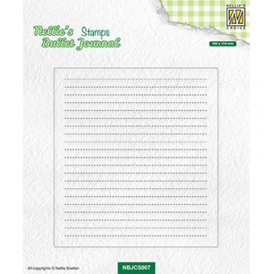 Nellies Choice Clear Stamp -  Basic Notepage Layout