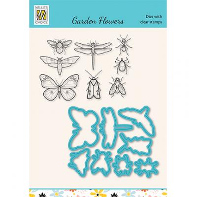 Nellie's Choice Clear Stamps und Dies - Insects
