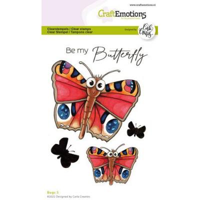 CraftEmotions Clear Stamps - Butterfly