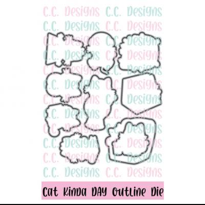 C.C. Designs Outline Die - Cat Kinda Day