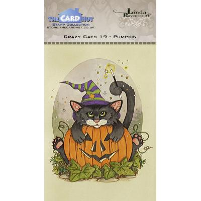The Card Hut Clear Stamps - Crazy Cats Pumpkin