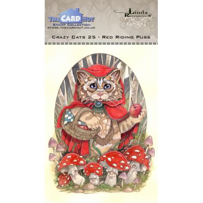 The Card Hut Clear Stamps - Crazy Cats Little Red Riding Puss