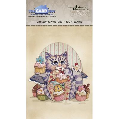 The Card Hut Clear Stamps - Crazy Cats Cup Cake