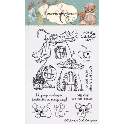 Colorado Craft Company Kris Lauren Clear Stamps - Mouse House
