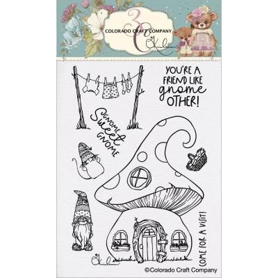Colorado Craft Company Kris Lauren Clear Stamps - Gnome Home