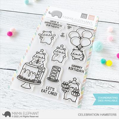 Mama Elephant Clear Stamps - Celebration Hamsters
