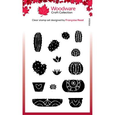Creative Expressions Woodware Clear Stamp - Build A Cactus