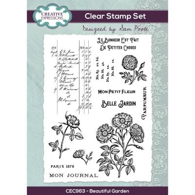 Creative Expressions By Sam Poole Clear Stamps - Beautiful Garden