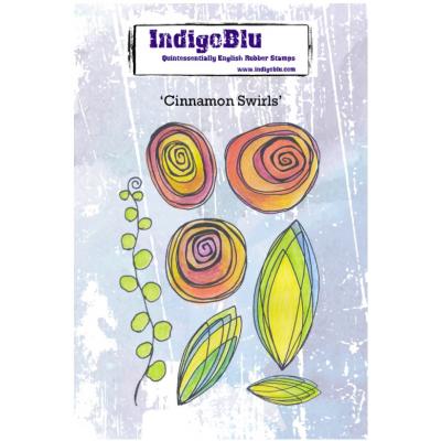 IndigoBlu Rubber Stamps - Cinnamon Swirls