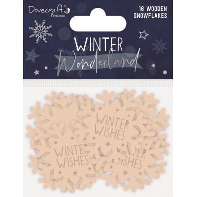 Dovecraft Winter Wonderland - Wooden Shapes Snowflakes