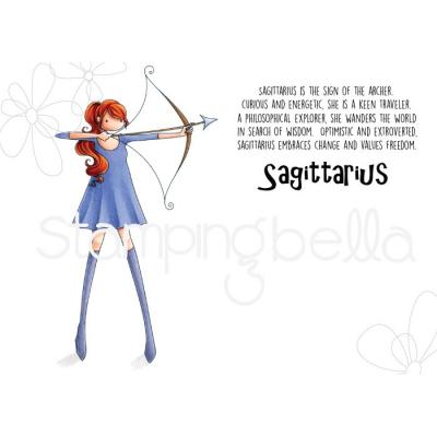 Stamping Bella Stempel - Zodiac Girl Sagittarius