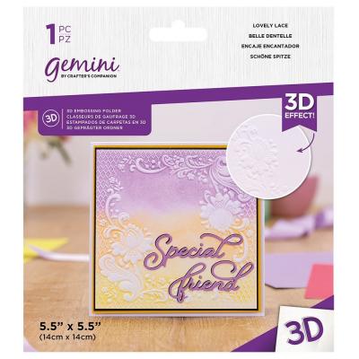 Gemini 3D Embossing Folder - Lovely Lace