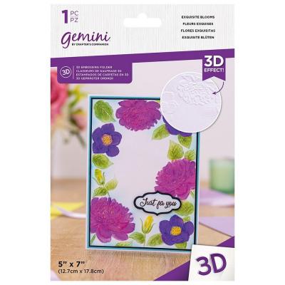 Gemini 3D Embossing Folder - Exquisite Blooms