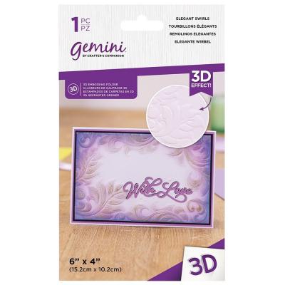 Gemini 3D Embossing Folder - Elegant Swirls