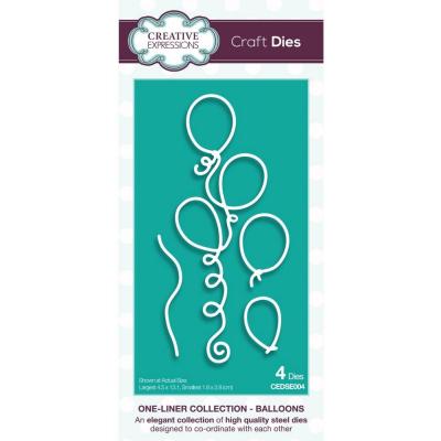 Creative Expressions One-Liner Collection Craft Dies - Balloons