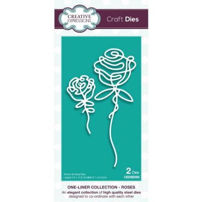 Creative Expressions One-Liner Collection Craft Dies - Roses