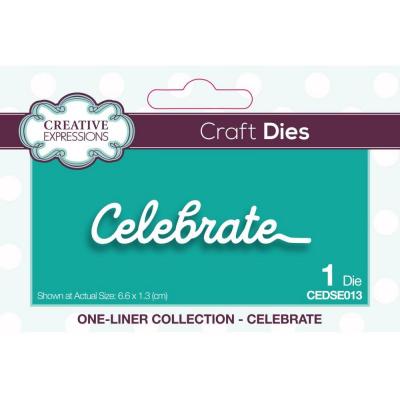 Creative Expressions Craft Dies One-Liner Collection - Celebrate