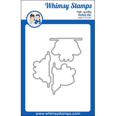Whimsy Stamps Denise Lynn and Dustin Pike Outline Die Set - Panda Peekers